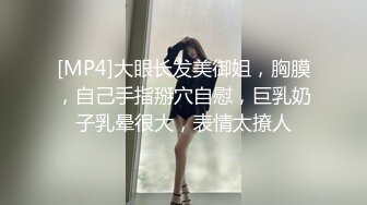 [MP4]大眼长发美御姐，胸膜，自己手指掰穴自慰，巨乳奶子乳晕很大，表情太撩人