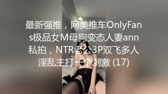 最新强推，网美推车OnlyFans极品女M母狗变态人妻ann私拍，NTR老公3P双飞多人淫乱主打一个刺激 (17)