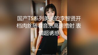 国产TS系列美美的李智贤开档肉丝随着音乐高速撸射 表情超诱惑