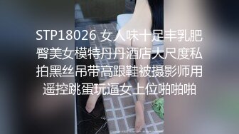 STP18026 女人味十足丰乳肥臀美女模特丹丹酒店大尺度私拍黑丝吊带高跟鞋被摄影师用遥控跳蛋玩逼女上位啪啪啪