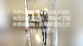 [MP4]满背纹身东北妹子边打电话边跳蛋自慰，炮友来了舔弄撸硬啪啪，骑乘特写后入大屁股非常诱人