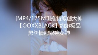 [MP4/175MB]推特原创大神【OOXXBLACK】约炮极品黑丝情趣眼镜女神